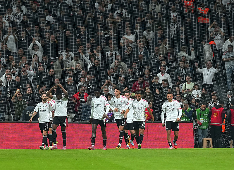Beşiktaş'ın gol sevinci (AA)