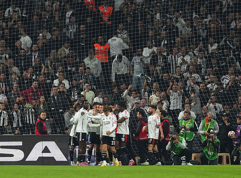 Beşiktaş'ın gol sevinci (AA)