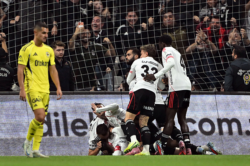 Beşiktaş'ın gol sevinci (AA)