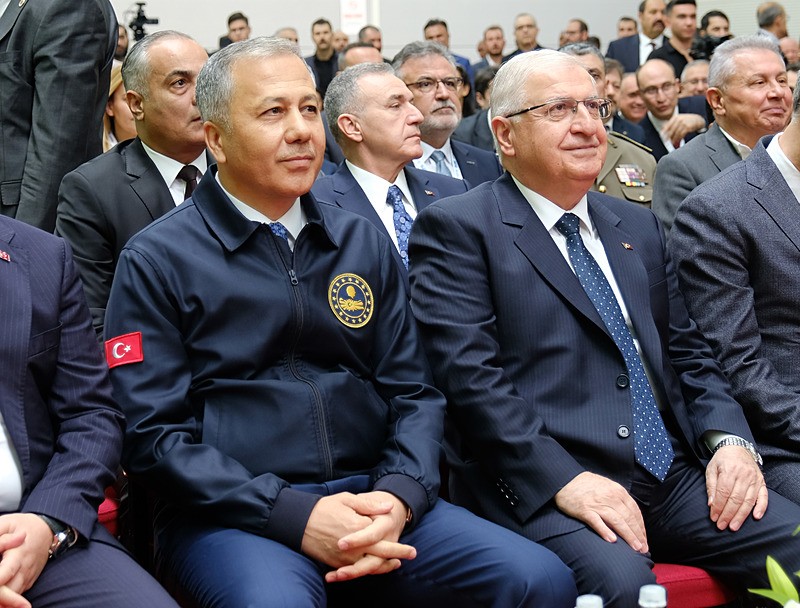 Milli Savunma Bakanı Yaşar Güler, İçişleri Bakanı Ali Yerlikaya, Savunma Sanayi Başkanı Haluk Görgün, '8'inci Konya Savunma Sanayi Tedarikçi Buluşmaları Fuarı'na katıldı (Fotoğraf: DHA)