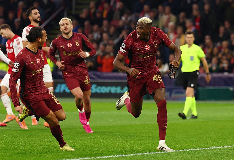 Temsilcimiz Galatasaray, UEFA Şampiyonlar Ligi'nin dördüncü haftasında Ajax'ı deplasmanda 3-0 mağlup etti. (Fotoğraf: Reuters)