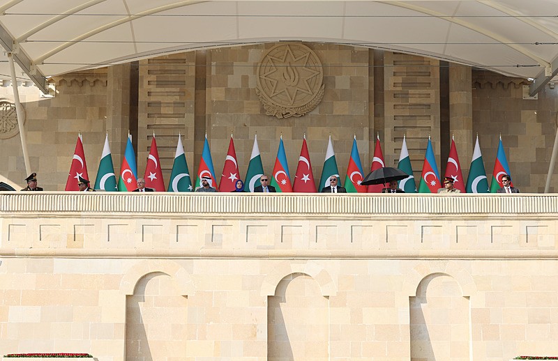 Başkan Erdoğan, Azerbaycan'ın Zafer Günü Töreni'ne katıldı, AA