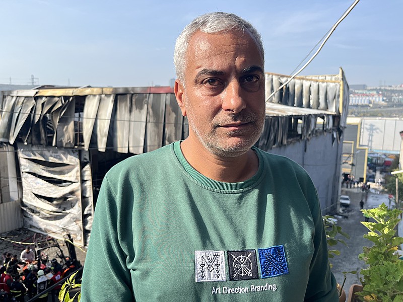 Kocaeli'de parfüm deposunda patlama. (Fotoğraf: DHA)