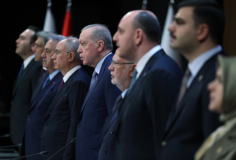 Başkan ve AK Parti Genel Başkanı Recep Tayyip Erdoğan, AK Parti Kongre Merkezi'nde partisinin Genişletilmiş İl Başkanları Toplantısı'na başkanlık etti (Fotoğraf: AA)