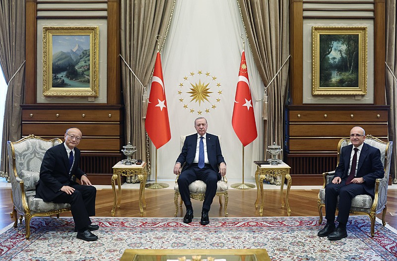 Başkan Erdoğan, Asya Kalkınma Bankası Başkanı Kanda'yı kabul etti-1