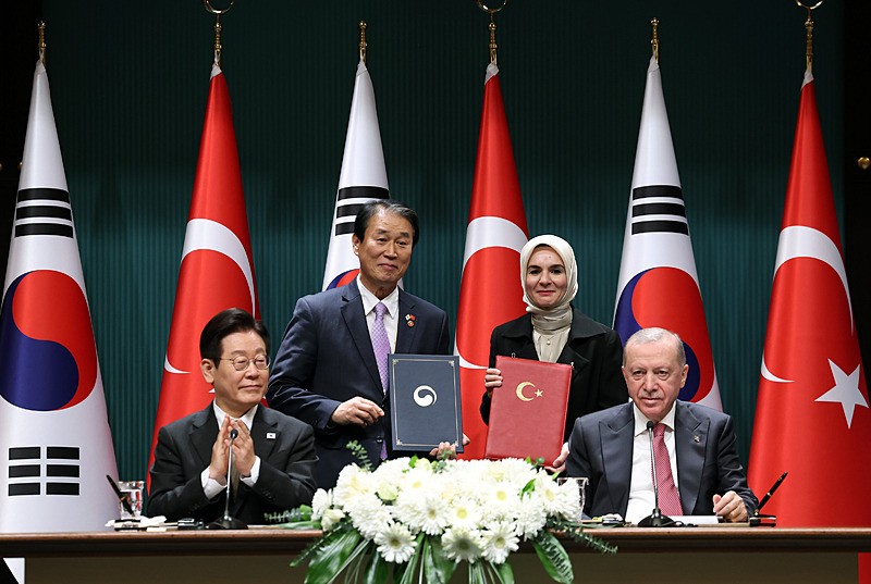 Türkiye ile Güney Kore arasında 3 anlaşma imzalandı. (AA)