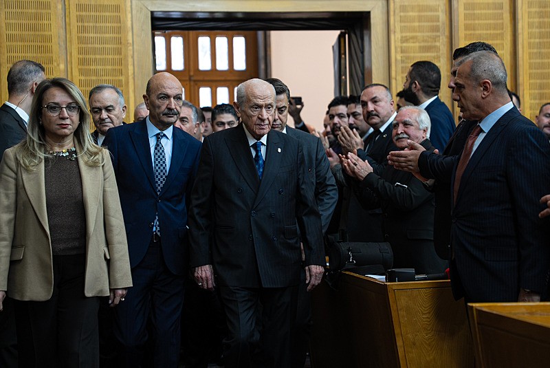 Milliyetçi Hareket Partisi (MHP) Genel Başkanı Devlet Bahçeli, partisinin TBMM Grup Toplantısı'na katılarak konuşma yaptı (Fotoğraf: AA)