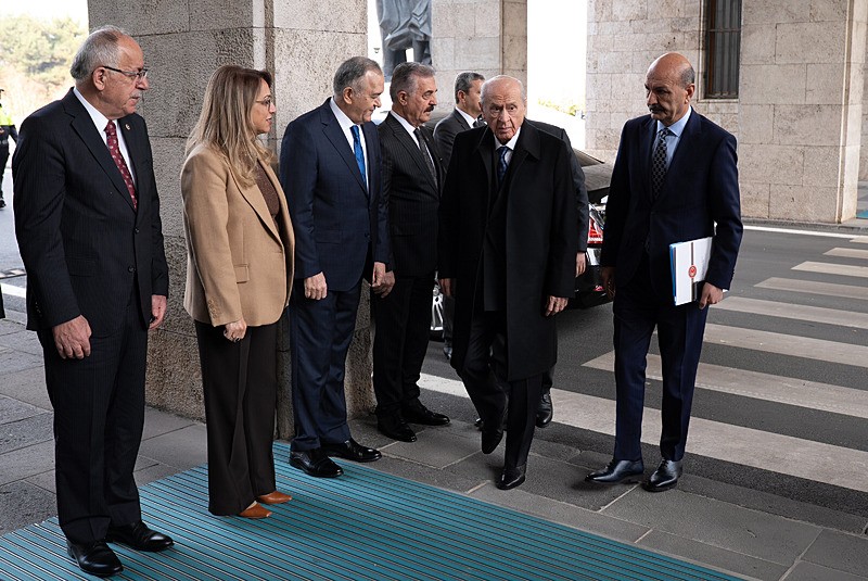Milliyetçi Hareket Partisi (MHP) Genel Başkanı Devlet Bahçeli, partisinin TBMM Grup Toplantısı'na katılarak konuşma yaptı (Fotoğraf: AA)
