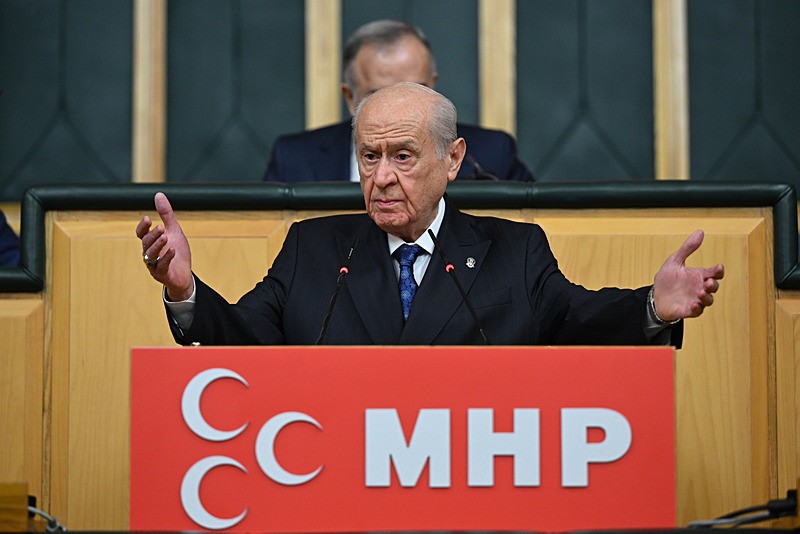 Milliyetçi Hareket Partisi (MHP) Genel Başkanı Devlet Bahçeli, partisinin TBMM Grup Toplantısı'na katılarak konuşma yaptı (Fotoğraf: AA)