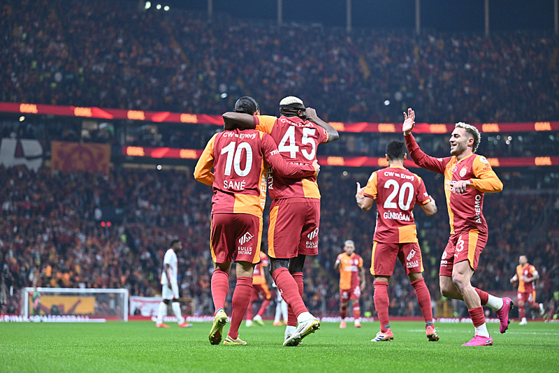 Galatasaray'ın gol sevinci (AA)