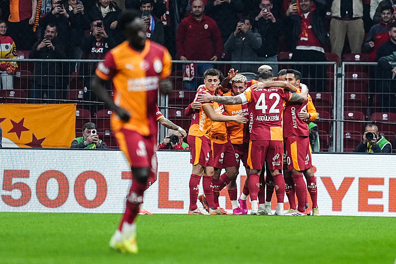 Galatasaray'ın gol sevinci (AA)