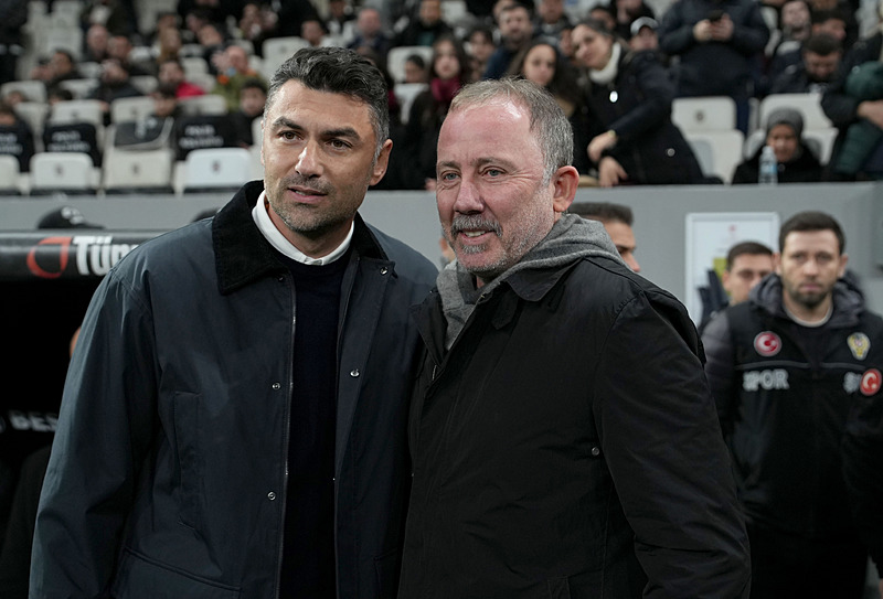 Burak Yılmaz ve Sergen Yalçın (AA)