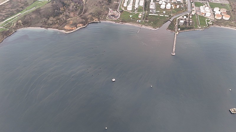 Haramiderenin Marmara Denizi'ne kadar olan zehir akan yolculuğu (İHA)