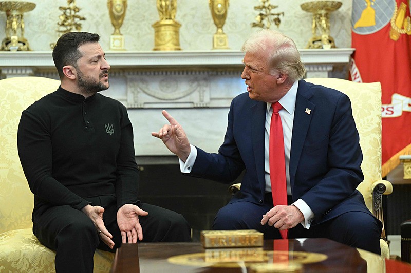 Zelenskiy ve Trump, AFP