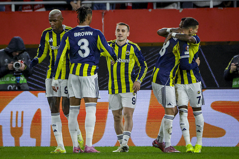 Fenerbahçe'nin gol sevinci (İHA)