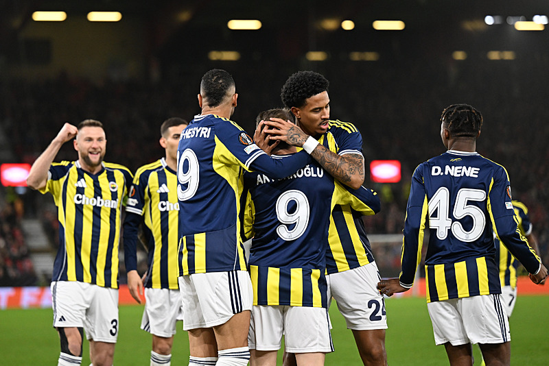 Fenerbahçe'nin gol sevinci (İHA)
