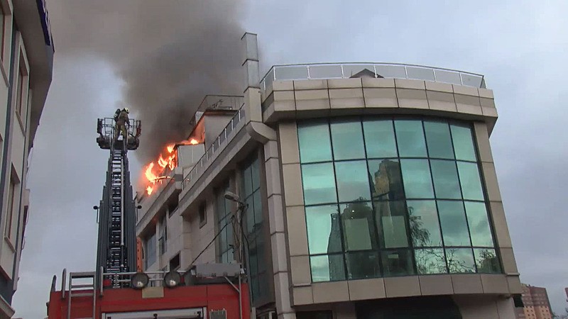 Yangın görüntüleri (DHA)