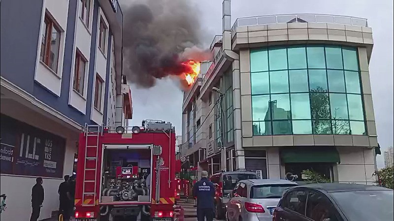 Yangın görüntüleri (DHA)