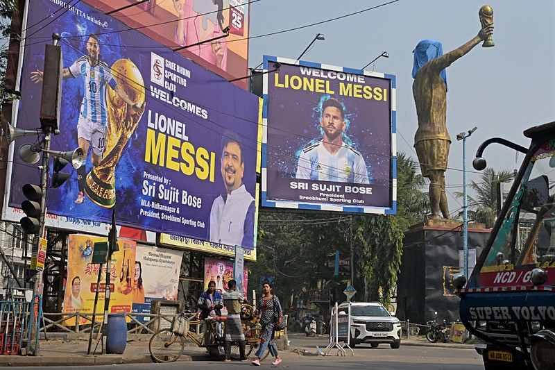 Messi ziyareti Hindistan'ı karıştırdı, AFP
