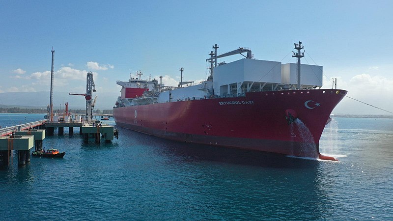  Ertuğrul Gazi 2021'den bu yana gaz iletim sistemine 9,3 milyar metreküp katkı sağladı (Fotoğraf: AA)