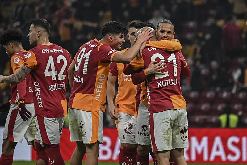 Glatasaray'ın gol sevinci (AA)