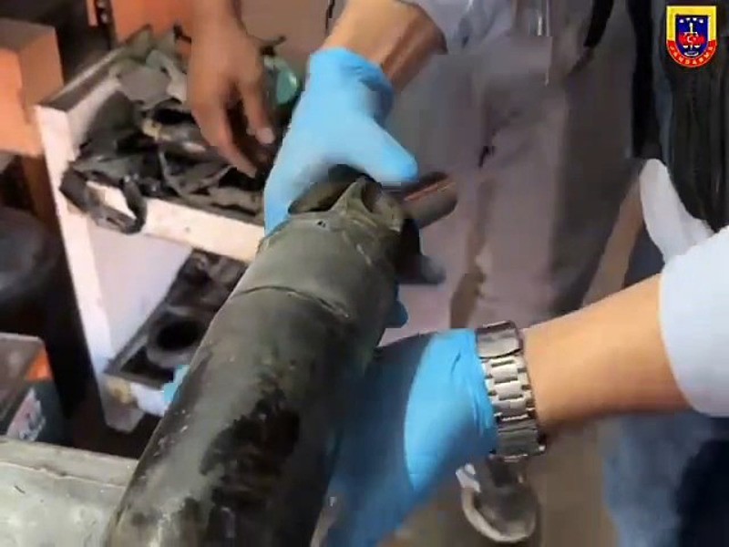 Otomobilin şaftında 17 kilo metamfetamin ele geçirildi (DHA)