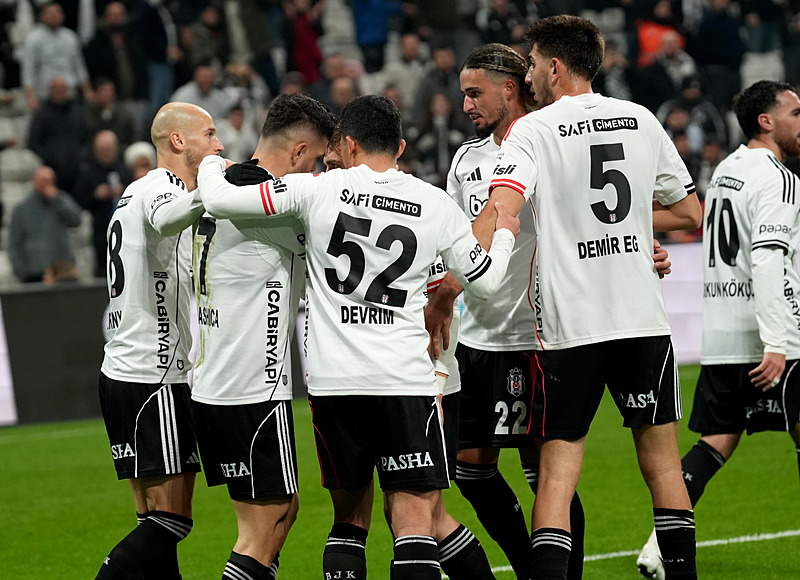 Beşiktaş'ın gol sevinci (AA)