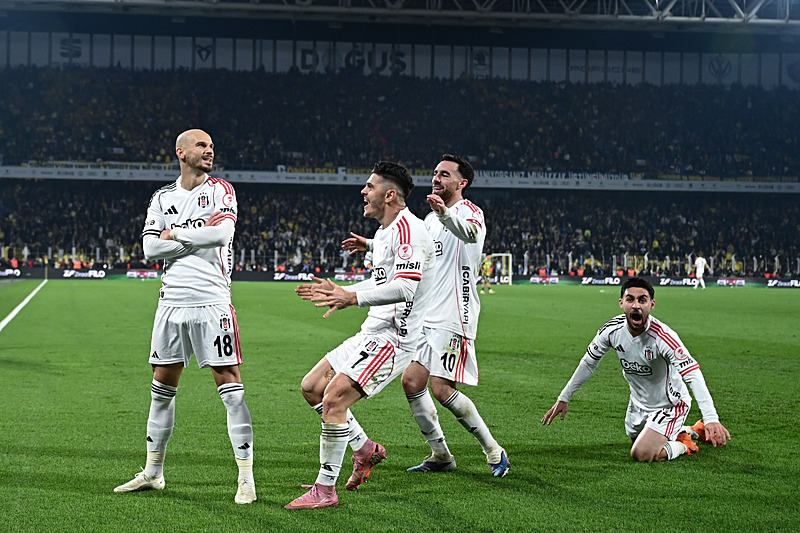 Beşiktaş'ın gol sevinci (AA)