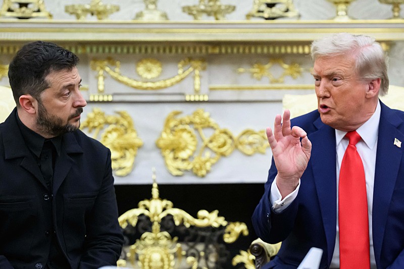 Zelenskiy ve Trump, AFP