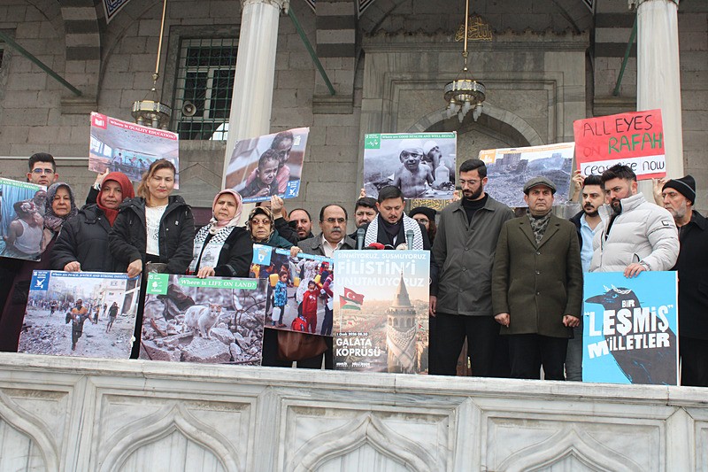 Türkiye Gençlik Vakfı (TÜGVA), Filistin halkına yönelik zulme dikkati çekmek amacıyla 81 ilde basın açıklaması yaptı (AA)