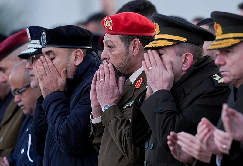 Libya Genelkurmay Başkanı Muhammed Ali Al-Haddad'ın cenaze töreninden (takvim.com.tr)