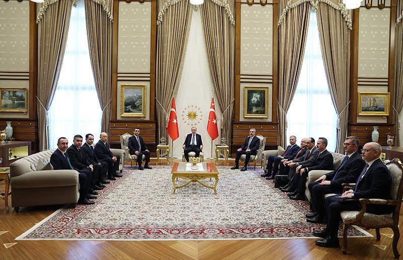 Başkan Erdoğan Külliye'de Özbek heyetini kabul etti-2