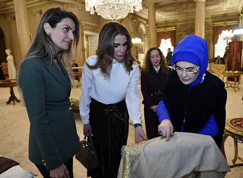 Emine Erdoğan Ürdün Kraliçesi Rania ile bir araya geldi-2