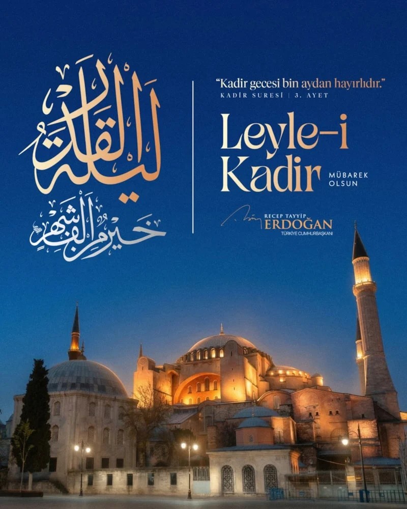 Başkan Erdoğan'dan Kadir Gecesi tebriği-1