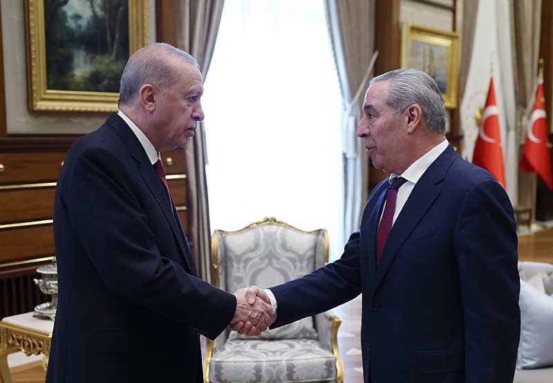 Külliye'de Filistin teması: Başkan Erdoğan Filistin Devlet Başkan Yardımcısı Hüseyin eş-Şeyh'i kabul etti-2