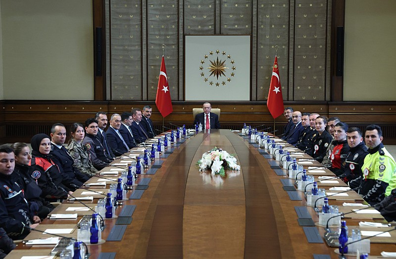 Başkan Erdoğan'dan "Polis Teşkilatı" kabulü: İçişleri Bakanı Mustafa Çiftçi ile beraberindeki heyeti ağırladı-2