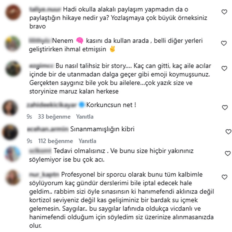 Biricik Suden’den okul saldırısı sonrası skandal paylaşım: "Kas gelişimimi riske atamam"-5