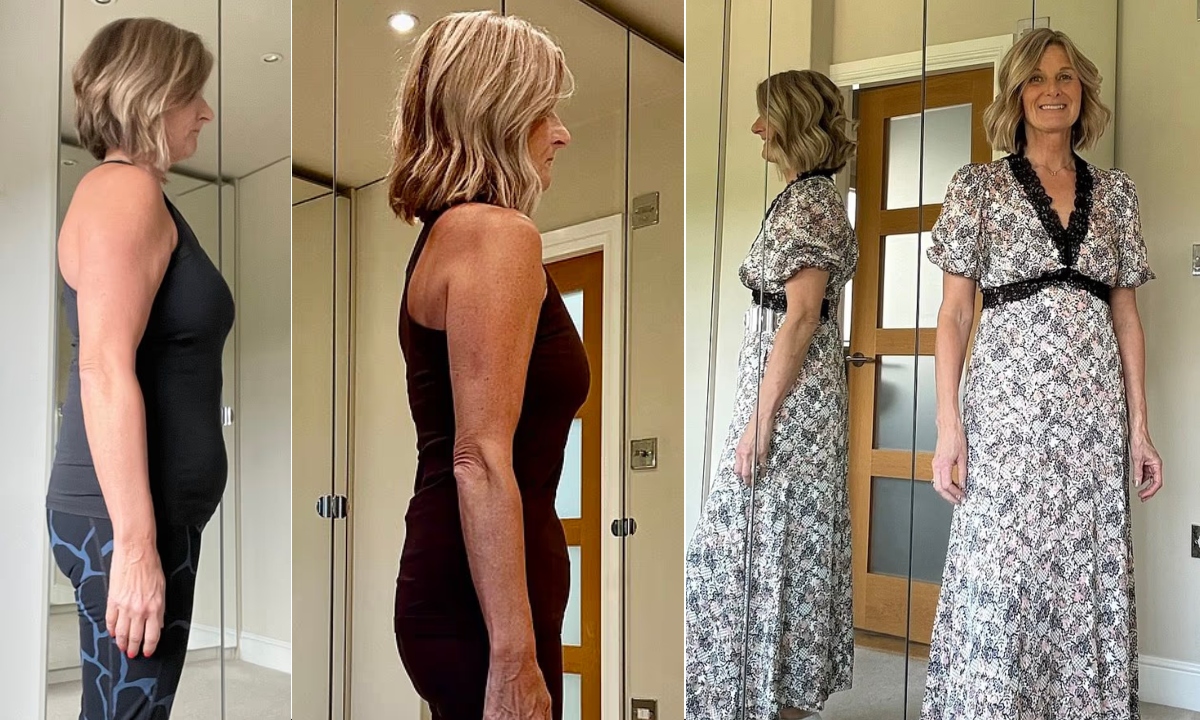 Debbie'nin diyete başlamadan önceki ve sonraki hali. Bu diyet sayesinde yaklaşık 70 kilodan 50 kiloya düştü. (Fotoğraf:Dailymail)