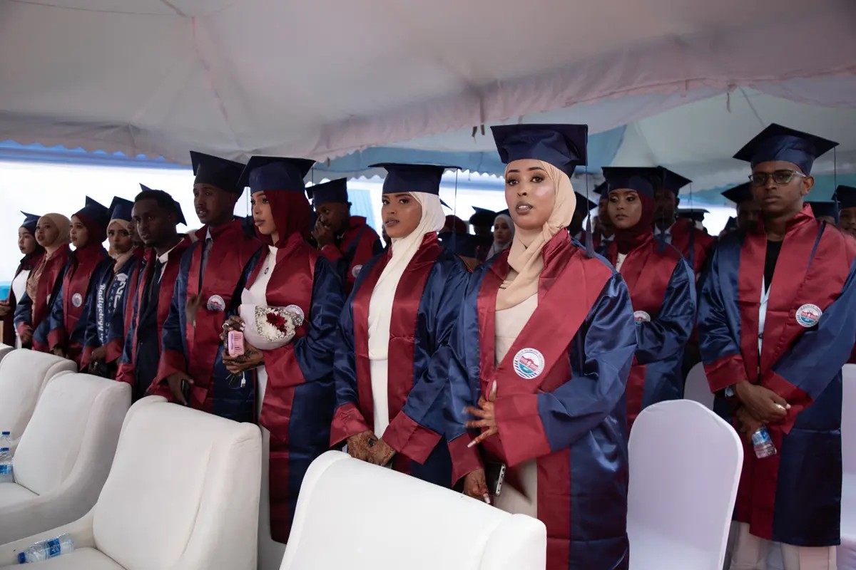Somali'deki RTE Sağlık Bilimleri Fakültesi'nin mezuniyet töreni. (Haberin fotoğrafları AA ve Takvim Foto Arşiv'e aittir)