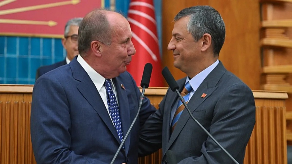 Muharrem İnce ve Özgür Özel.
