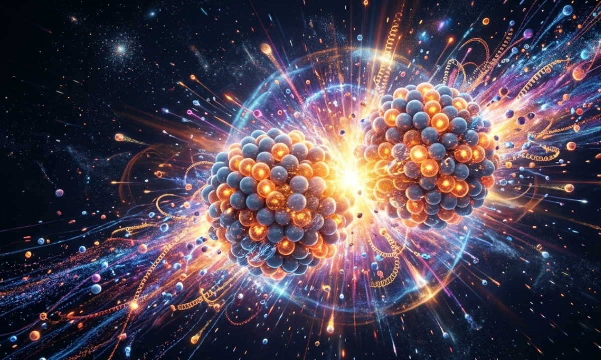 RHIC'teki deneylerde farklı atom çekirdeklerinin yüksek enerjili çarpışmaları incelendi.