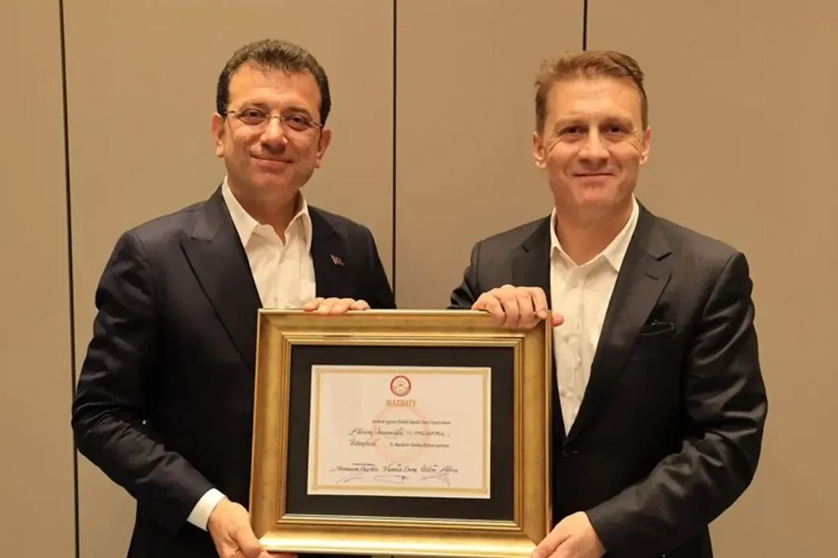 Ekrem İmamoğlu ve Ertan Yıldız.