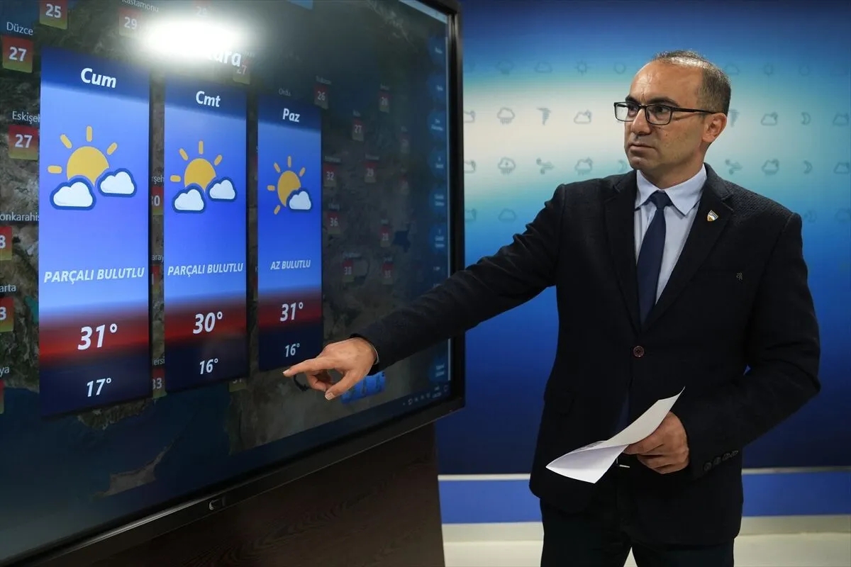 Cumartesi günü bazı bölgelerde kısa süreli yağış yaşanacak.