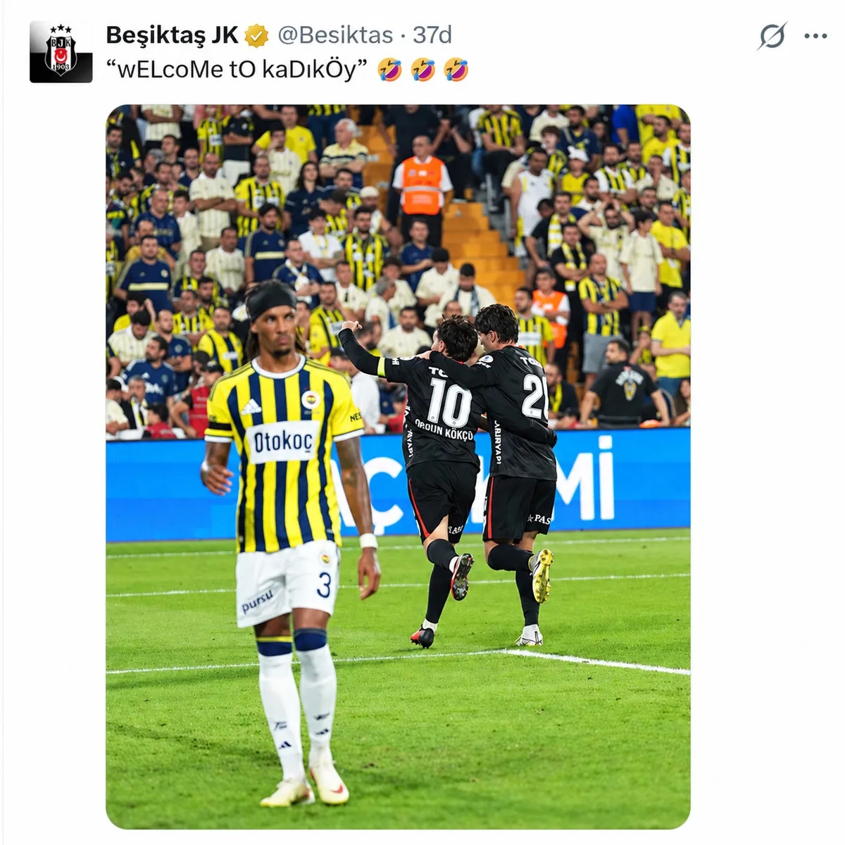 Beşiktaş Archie Brown'a göndermede bulundu