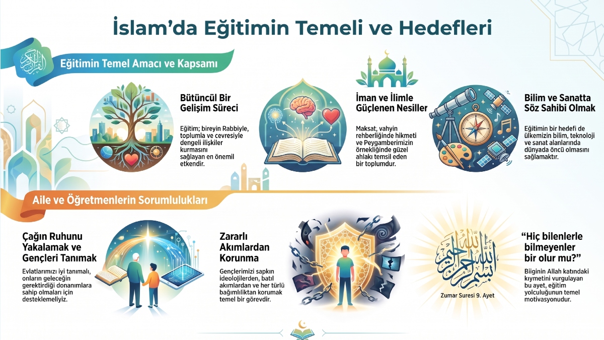 İlim öğrenmenin ve doğru bilgi edinmenin değeri vurgulandı.