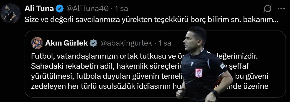 Ali Tuna'nın paylaşımı. (Foto: Sosyal medya)