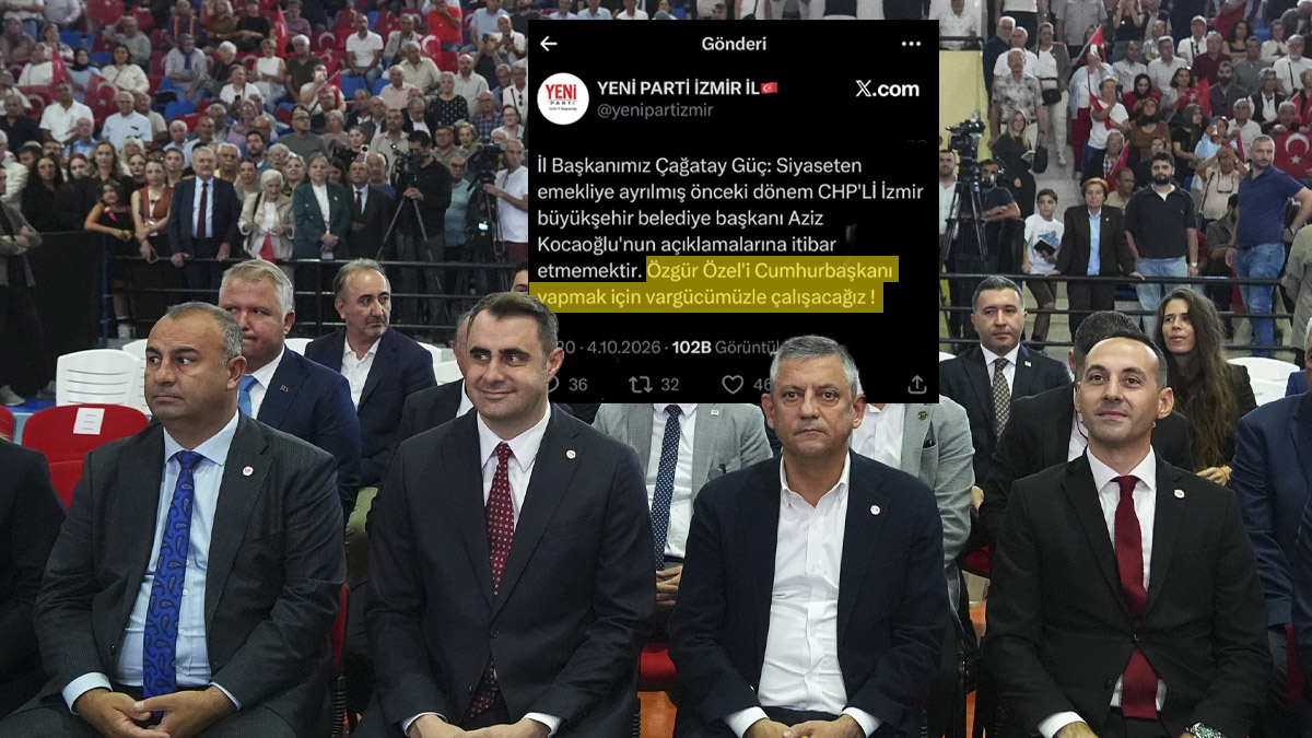 YENİ Parti İzmir İl Başkanı Çağatay Güç, ʺÖzel'i Cumhurbaşkanı yapmak için var gücümüzle çalışacağızʺ dedi (Foto: Takvim Fotoğraf Arşivi)