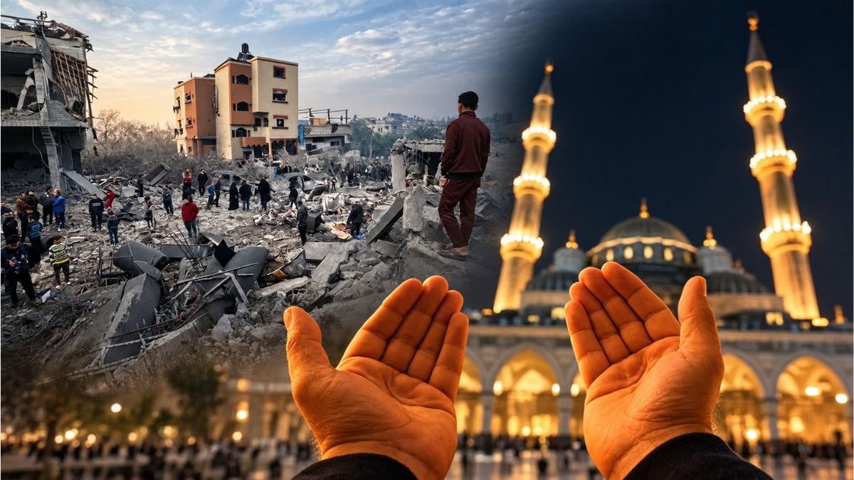 Diyanet, Cuma hutbesinde Gazze’de yaşanan insanlık dramına dikkat çekti. (Foto: Yapay zeka)