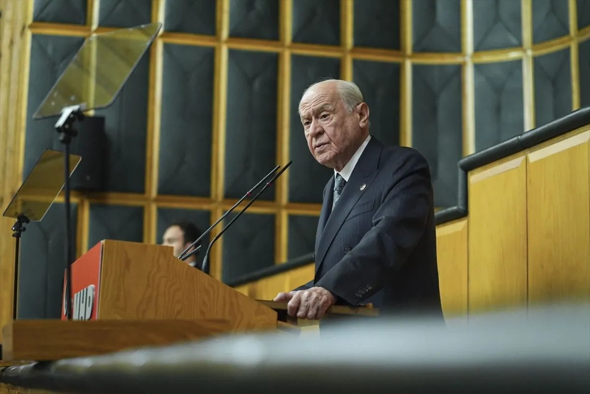 Bahçeli’den birlik vurgusu: Sevdamız da kavgamız da bir. (Foto: AA)