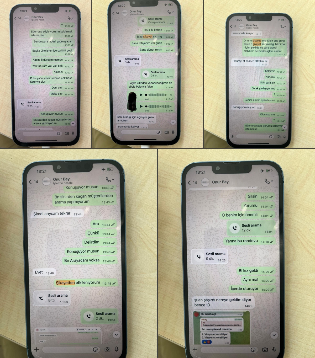 Şüpheliler arasındaki WhatsApp yazışmaları (Fotoğraf: DHA)